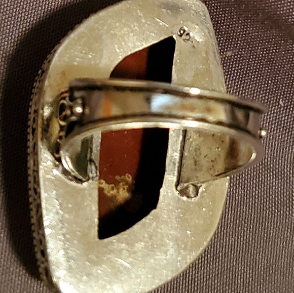 New Red Jasper 925 Silver Statement Ring. - Picture 9 of 12